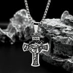 Jesus Crown Thorns Silver Pendant Inri Crucifix