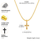 Cross Stainless Steel Pendant Necklace