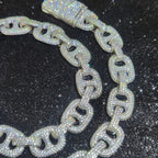 Iced Out Cuban Chain Necklace Stainless Steel 16MM