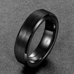 Kolmnsta 4/6/8mm Black Ceramic Ring Men Brushed Comfort Fit Couple Wedding Band Engagement Rings For Men Women Size 4-15 Anel