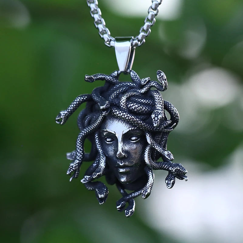 Gothic Satan Goat Stainless Steel Pendant Necklace