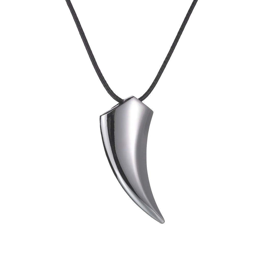 Wolf Stainless Steel Pendant Necklace