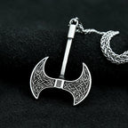 Viking Axe Celtic Knot Pendant — Stainless
