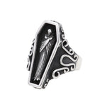 Fashion Punk Vintage Skull Ring Stainless Steel Gothic Biker Ring For Men Women Unique Viking Amulet Jewelry Gift