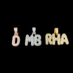 Iced Out Letter Pendant Necklace Name