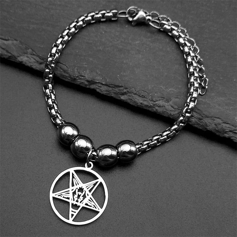 Baphomet Gold Bracelet — Stainless Steel