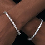 Iced Out Tennis Bracelet Stainless Steel 3/4/5MM