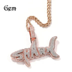 Men's Personality Is Cool, Ha's New Large Wing Pendant, Copper Inlaid Zircon Fashionable Street Necklace Trend