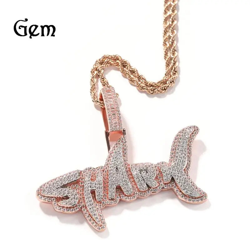 Men's Personality Is Cool, Ha's New Large Wing Pendant, Copper Inlaid Zircon Fashionable Street Necklace Trend