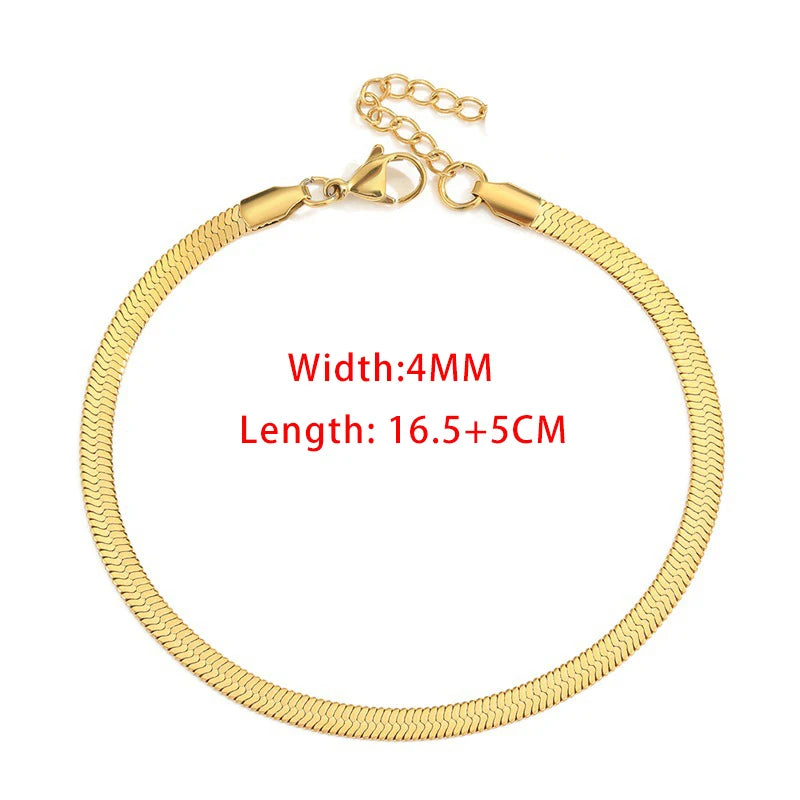 Rope Chain Bracelet 3-4mm — Stainless Steel