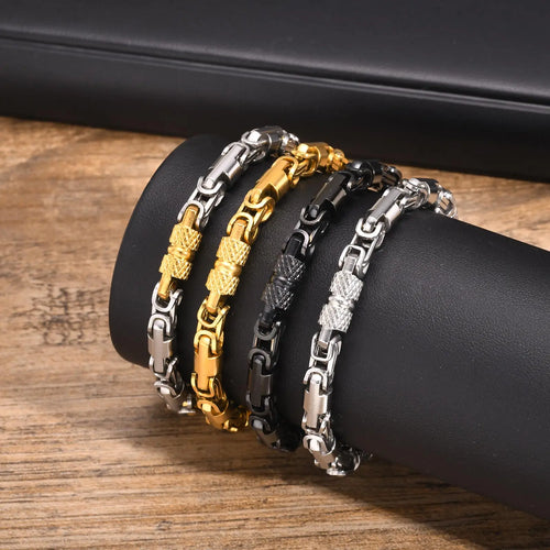 Byzantine Link Bracelet — 316L Stainless Steel