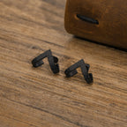 Triangle Stud Earrings — Stainless Steel