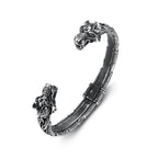 Viking Tiger Head Bracelet — Stainless