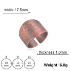 My Shape Vintage Solomon Rings Seal of The 7 Archangels Rings for Men Bronze Copper Ring Viking Rune Finger Ring Amulet Jewelry