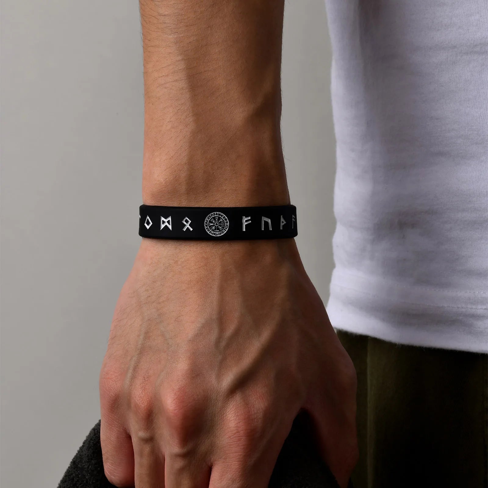Viking Compass Silicone Bracelet 12mm