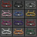 Yin Yang Braided String Bracelet — Adjustable, Multiple Colors
