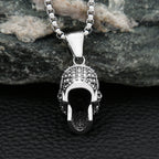 Gothic Skeleton Stainless Steel Pendant Necklace