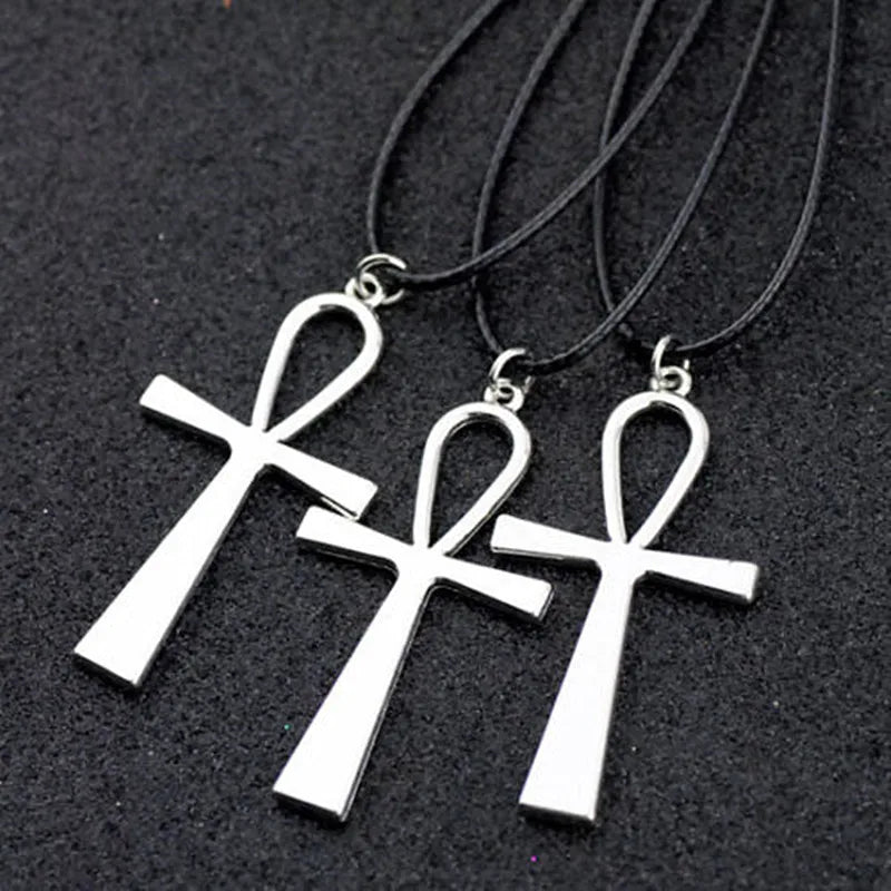 10pcs Cool Ancient Egyptian Eye of Horus/Ankh Cross Charms Pendant necklace Jewelry for Men Women