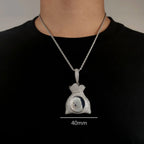 Iced Out Photo Pendant Necklace