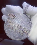 925 Silver VVS Moissanite Pendant Necklace Iced Out