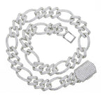 Iced Out Bling Miami Cuban Chain Necklace Gold Silver Color CZ Cubic Zirconia Link Men Women Hip Hop Jewelry