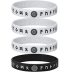 Viking Compass Silicone Bracelet 12mm