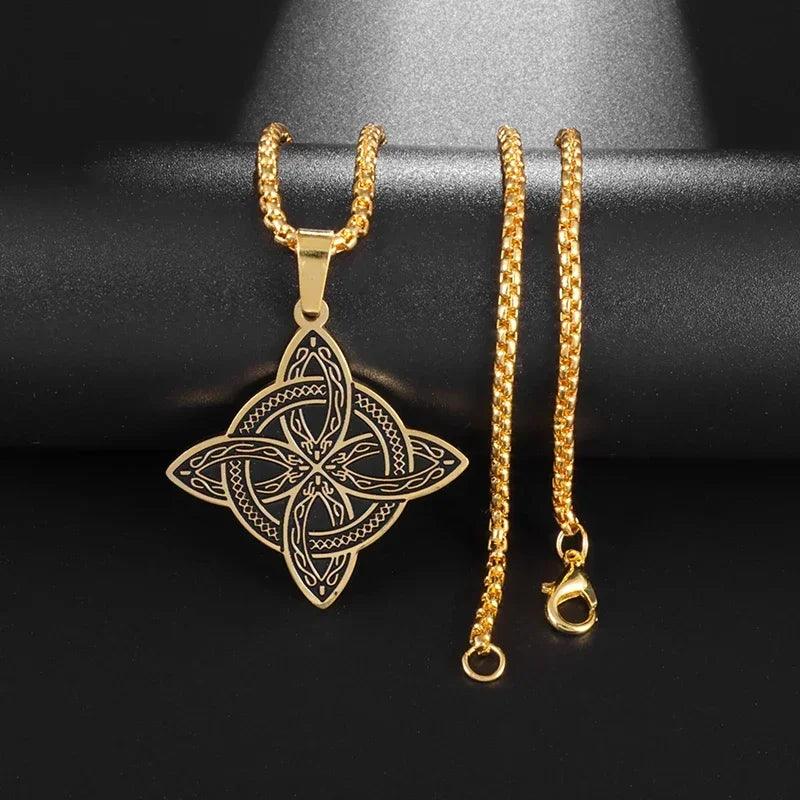 Celtic Trinity Knot Pendant Necklace — Zinc Alloy