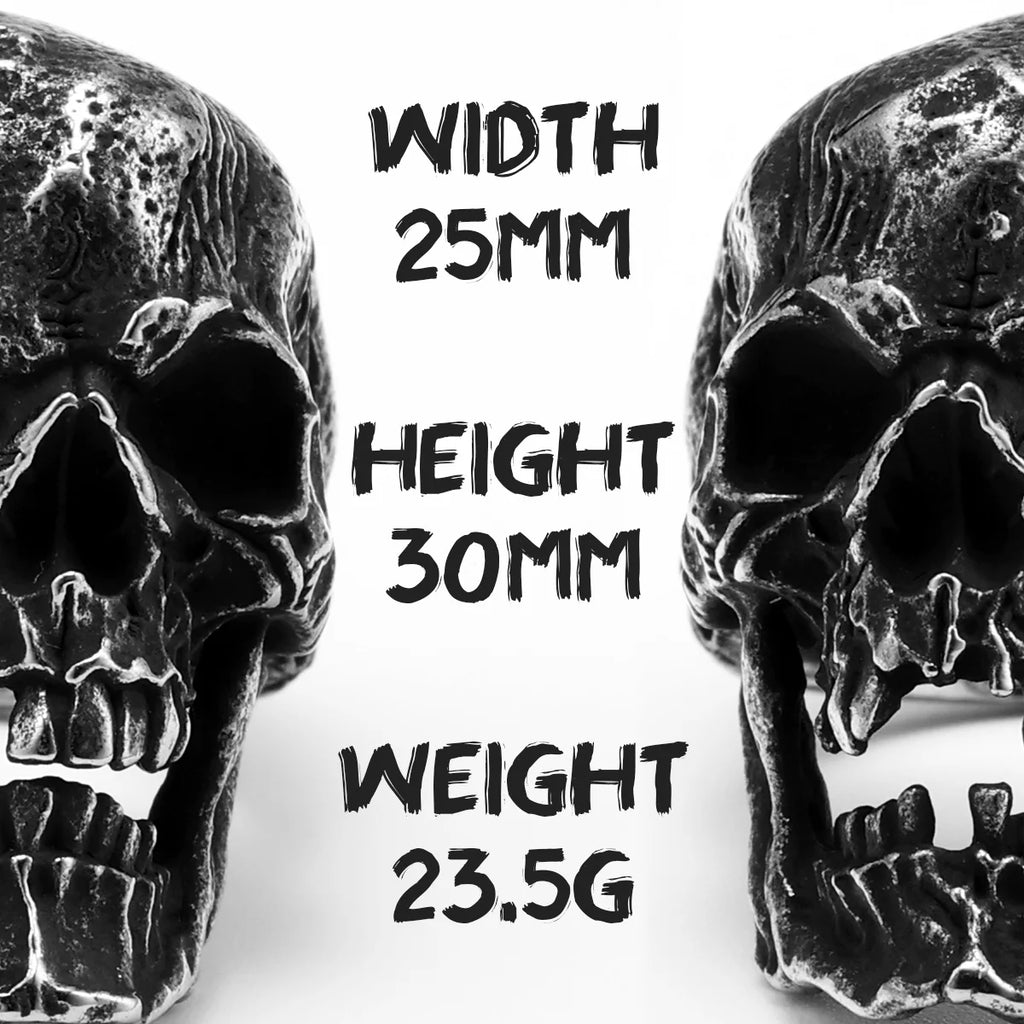 Skull Ring Black — Stainless Steel