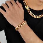 Stainless Steel Cuban Bracelet Miami Heavy