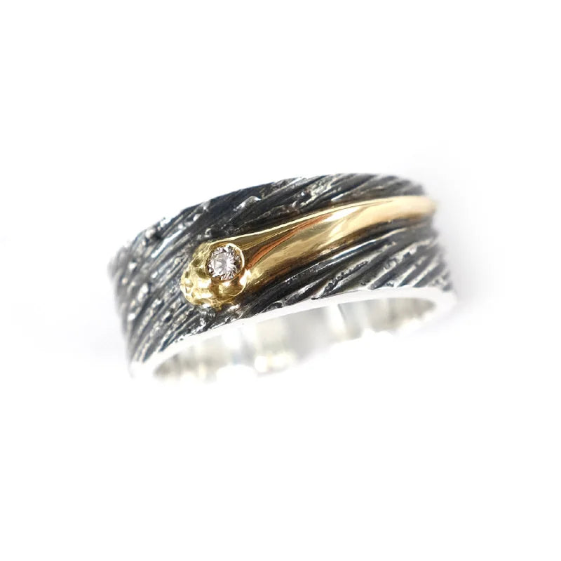Popular Meteor Star Ring For Men Jewelry Retro Male Finger Accessories Adjustable Ring Retro Starry Sky Gift For
