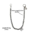 Dark Punk Skull Motorcycle Waist Trouser Chain