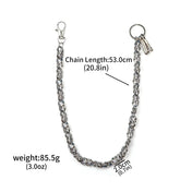 Dark Punk Skull Motorcycle Waist Trouser Chain