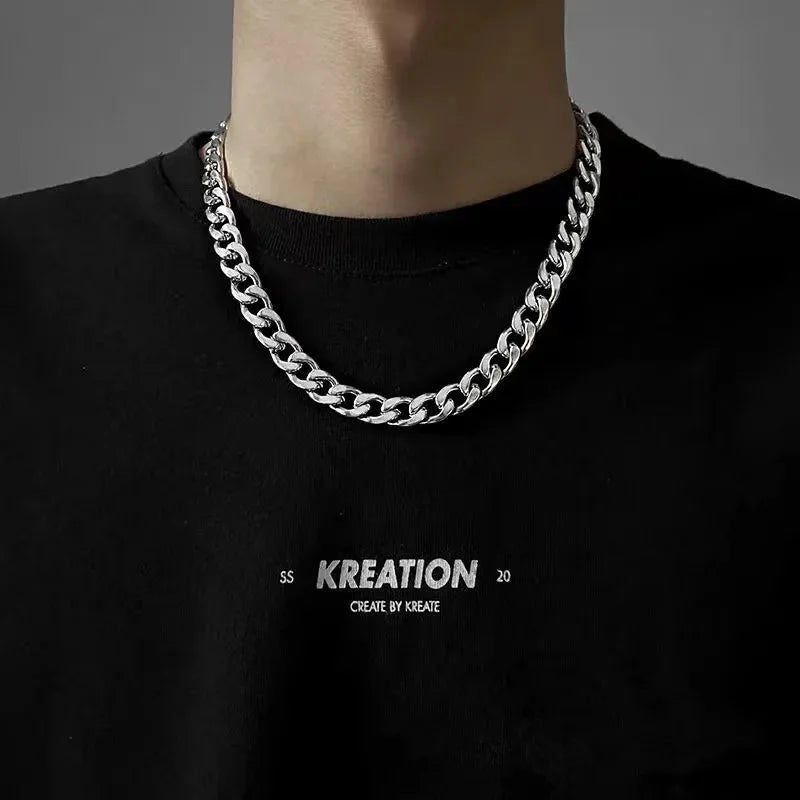 Men's 925 Sterling Silver Necklace 2/4/6/8/10/12MM 40-75cm Face Chain Necklace Lobster Clasp Men Women Engagement Jewelry Gifts