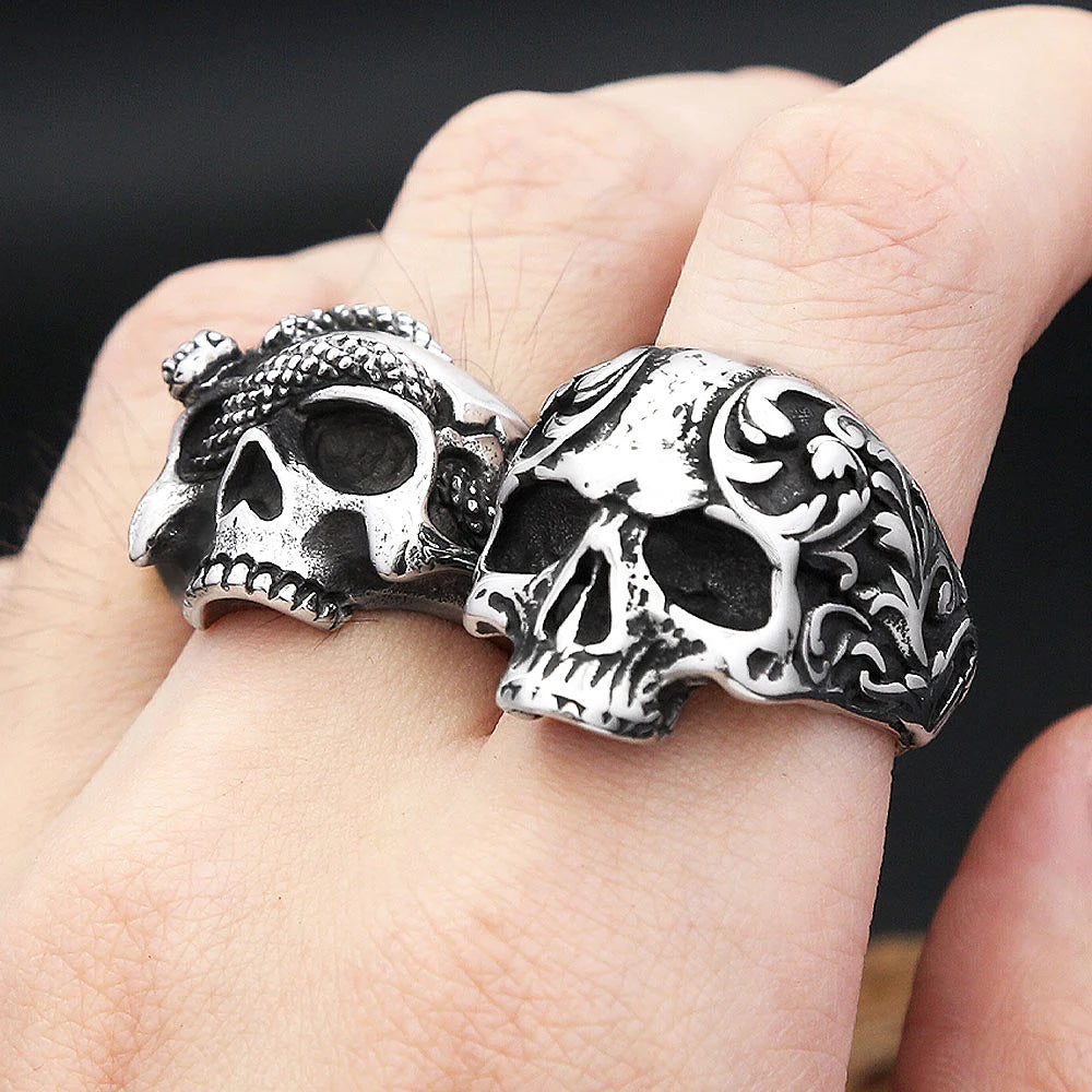 Gothic Skull Ring — Stainless Steel