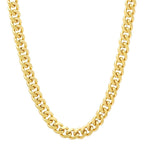 Andara 925 Sterling Silver Gold Plated 8mm Cuban Side Chain Necklace Mens Favorite Accessories Jewelry Gift