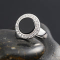 Agate Statement Ring — 925 Silver