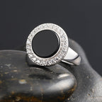 Agate Statement Ring — 925 Silver