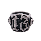 Skull Number Ring — 316L Stainless Steel