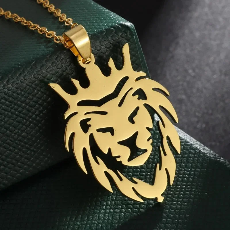 High Quality Fashion Creative Tiger Head Domineering Pendant Mature Man Personality Beast Zodiac Necklace Birthday Gift