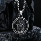2024 New Fashion 316L Stainless Steel St Christopher Pendant Necklace For Man Women Boyfriend Gift