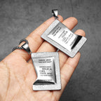 Desiccant Model Men Necklaces With Pendant Stainless Steel Jewelry For Male Women Unique Punk Hip Hop Accessories Gift Wholesale