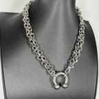 Gothic Big Piercing Spiked Choker Necklace — Stainless Steel