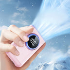 Portable 3 in 1 Handheld Fan Rechargeable Hanging Neck Fan Backpack Waist Hanging Fan with Adjusted Lanyard for Outdoor