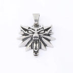Vintage Stainless Steel Bull Head Skull Pendant Necklace Men Biker Animal Skull Bull Necklace Gothic Jewelry Gift