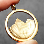 Snow Mountain Minimal Pendant — Stainless Steel