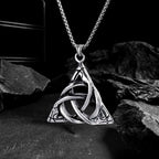 Stainless Steel Celtic Knot Pendant Necklace