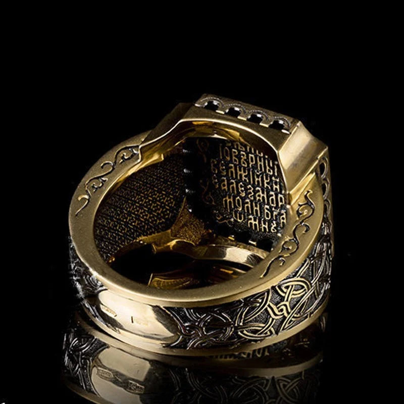 Vintage Domineering Statement Ring — Zinc Alloy