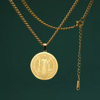 Saint Benedict Pendant Necklace — Stainless Steel