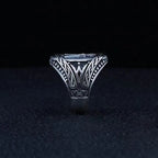 Gothic Lucifer Seal Signet Ring — Stainless Steel