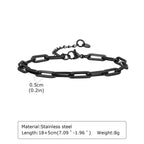 Black Byzantine Braided Bracelet — Stainless Steel